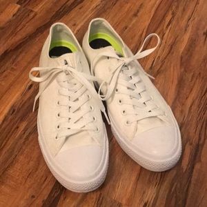 MENS CHUCK TAYLOR CONVERSE ALL WHITE SIZE 9.5